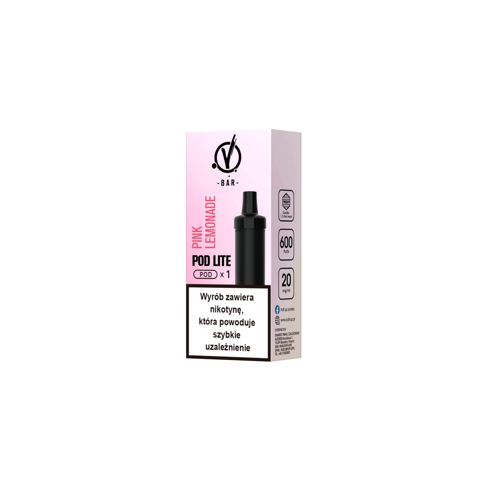 EPAPIEROS VBAR POD  LITE – PINK LEMONIADE