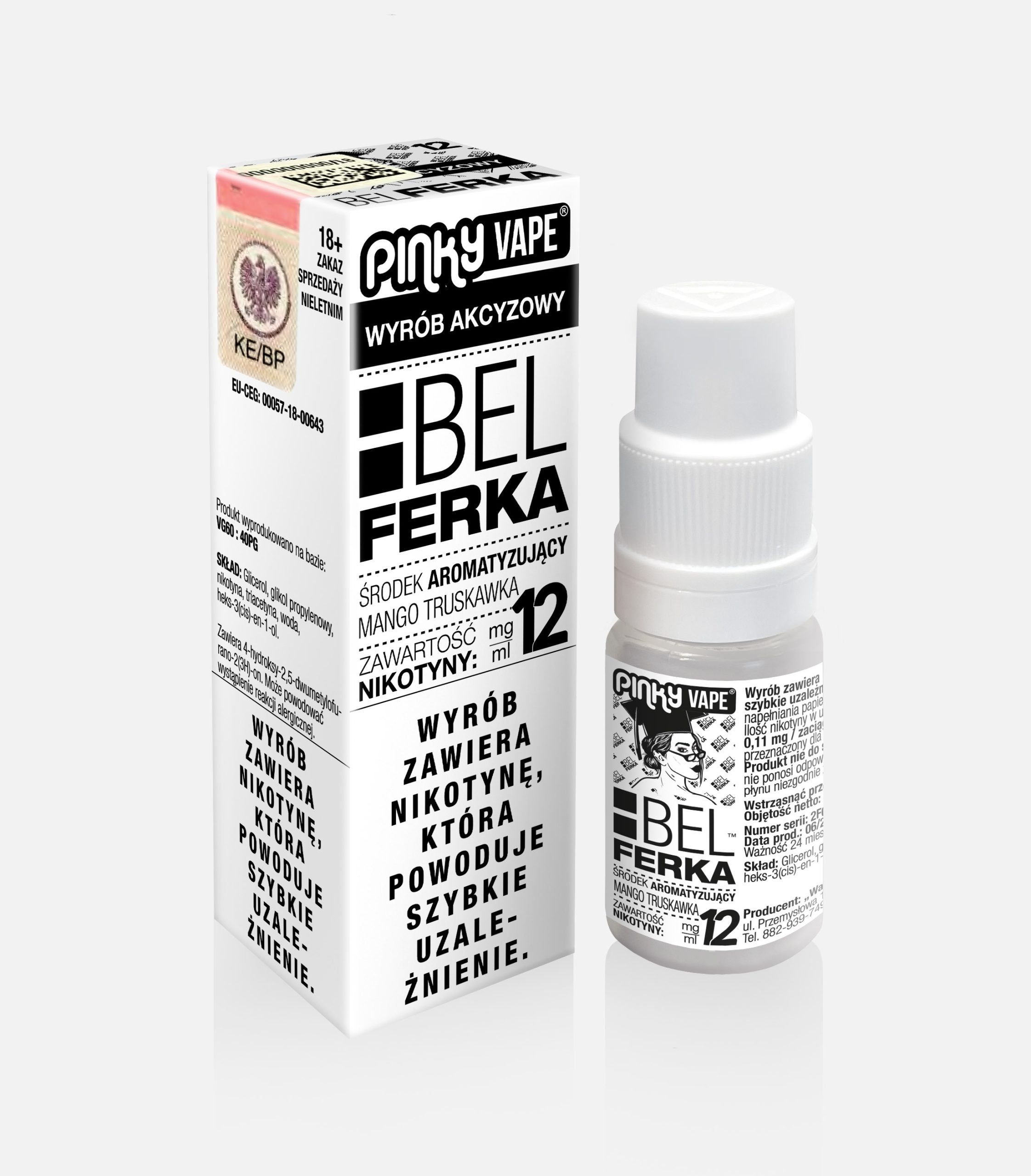 PinkyVape Belferka 10ML 12MG / B25