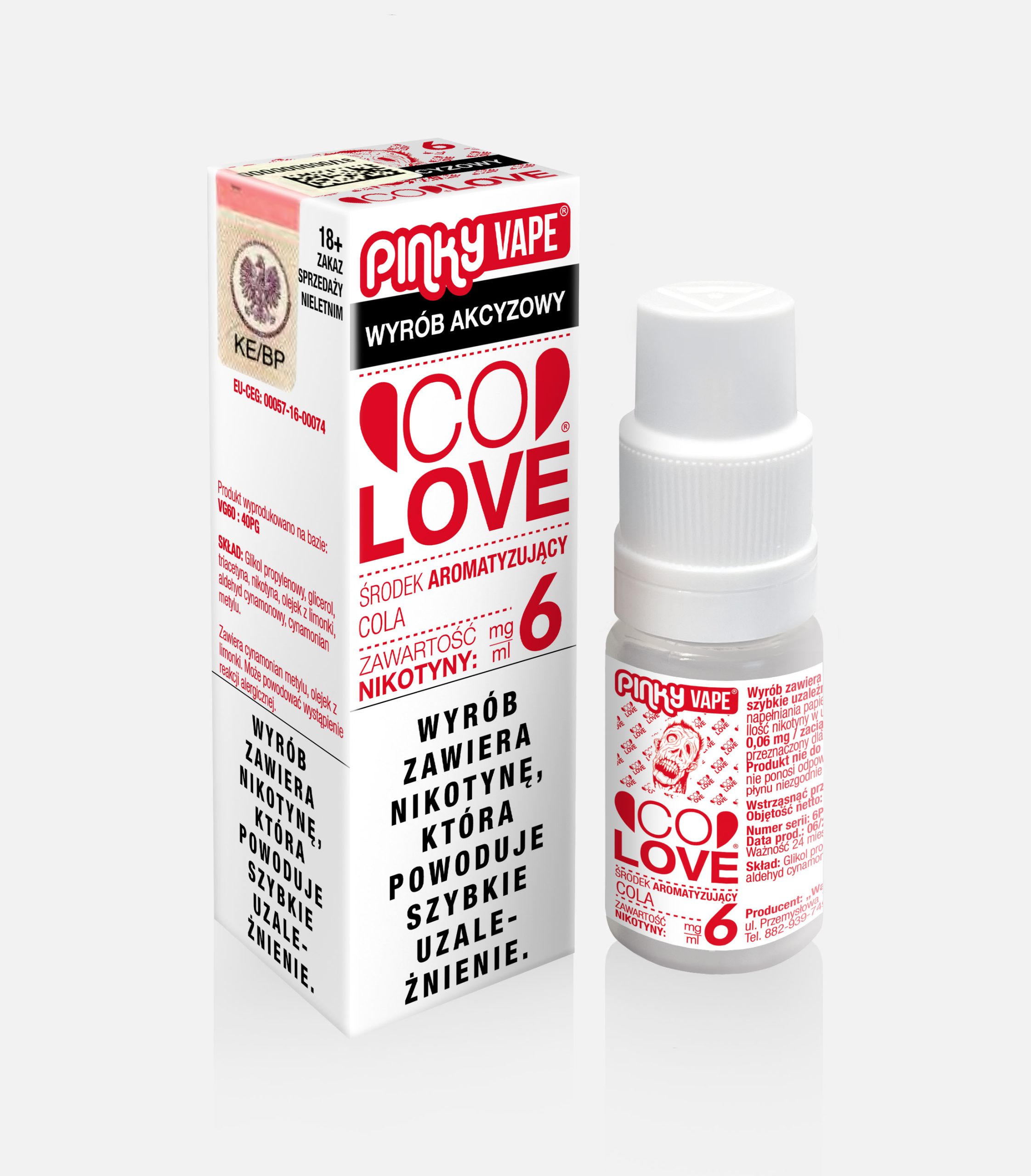 PinkyVape Colove 10ML 6MG / B25