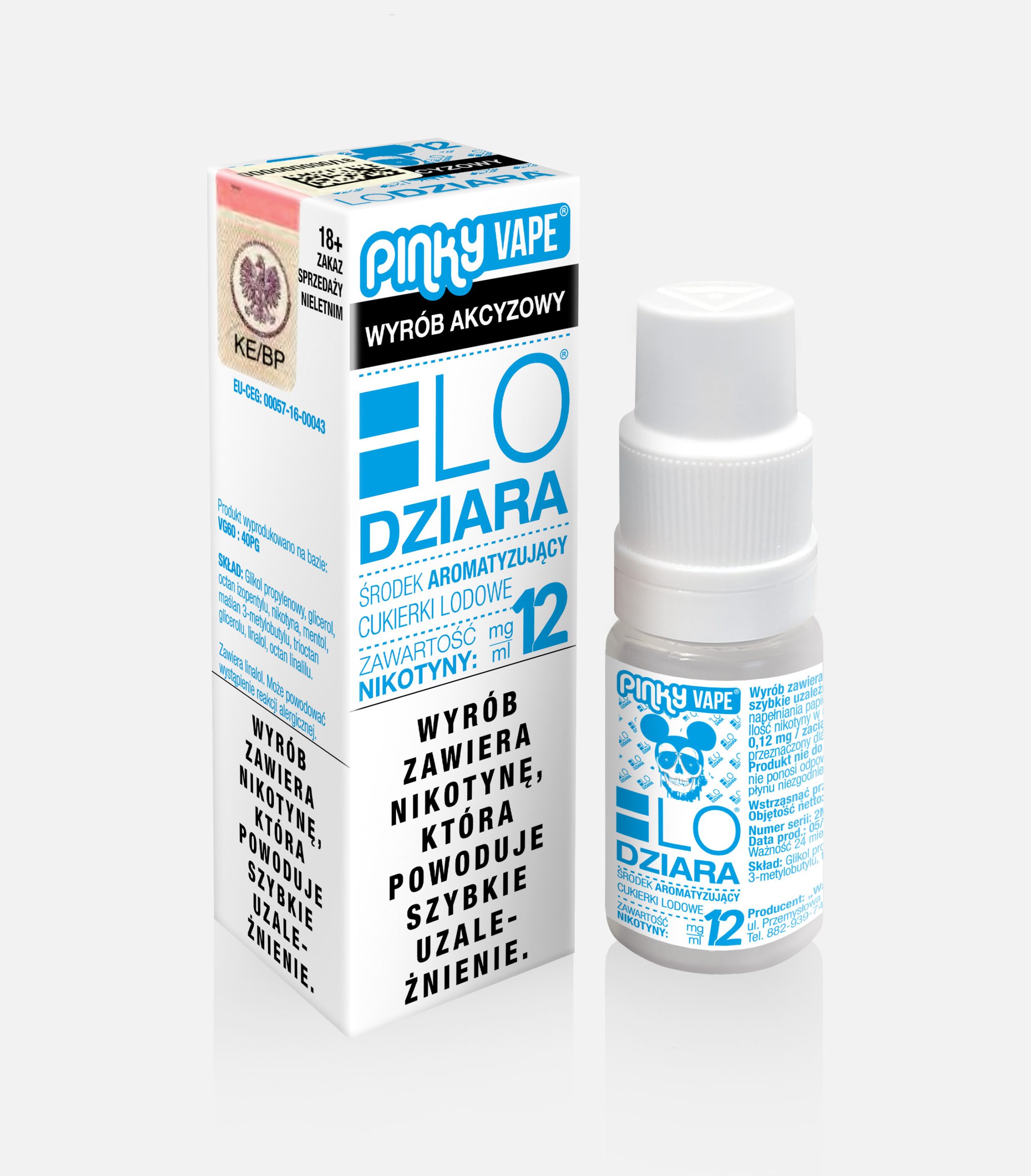PinkyVape Lodziara 10ML 12MG / B25