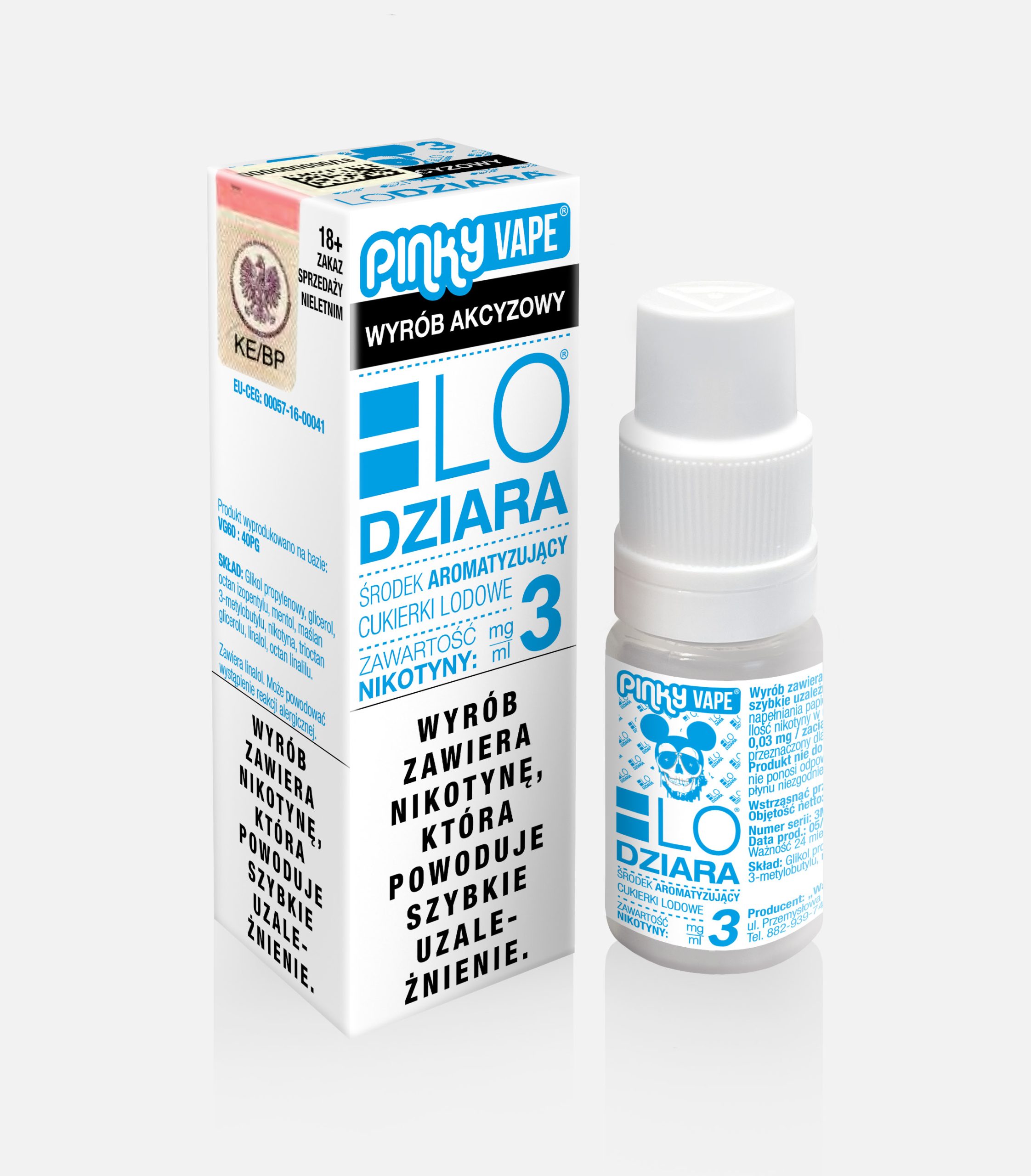 PinkyVape Lodziara 10ML 3MG / B25