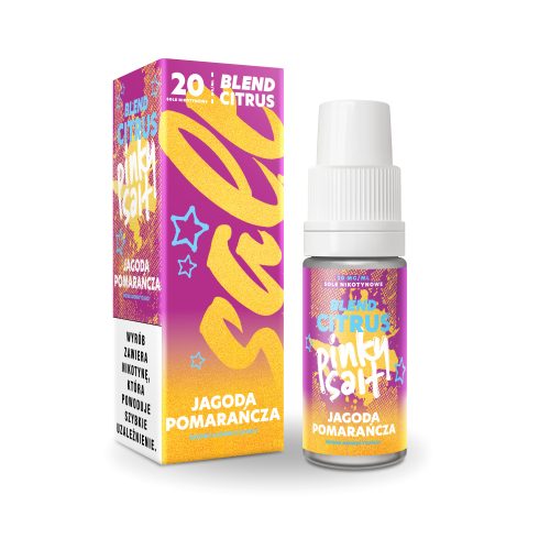 LIQUID PINKY SALT JAGODA POMARAŃCZ 10ml/20mg /B25