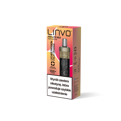 POD LITE MAX – LYCHEE PASSION FRUIT ORANGE