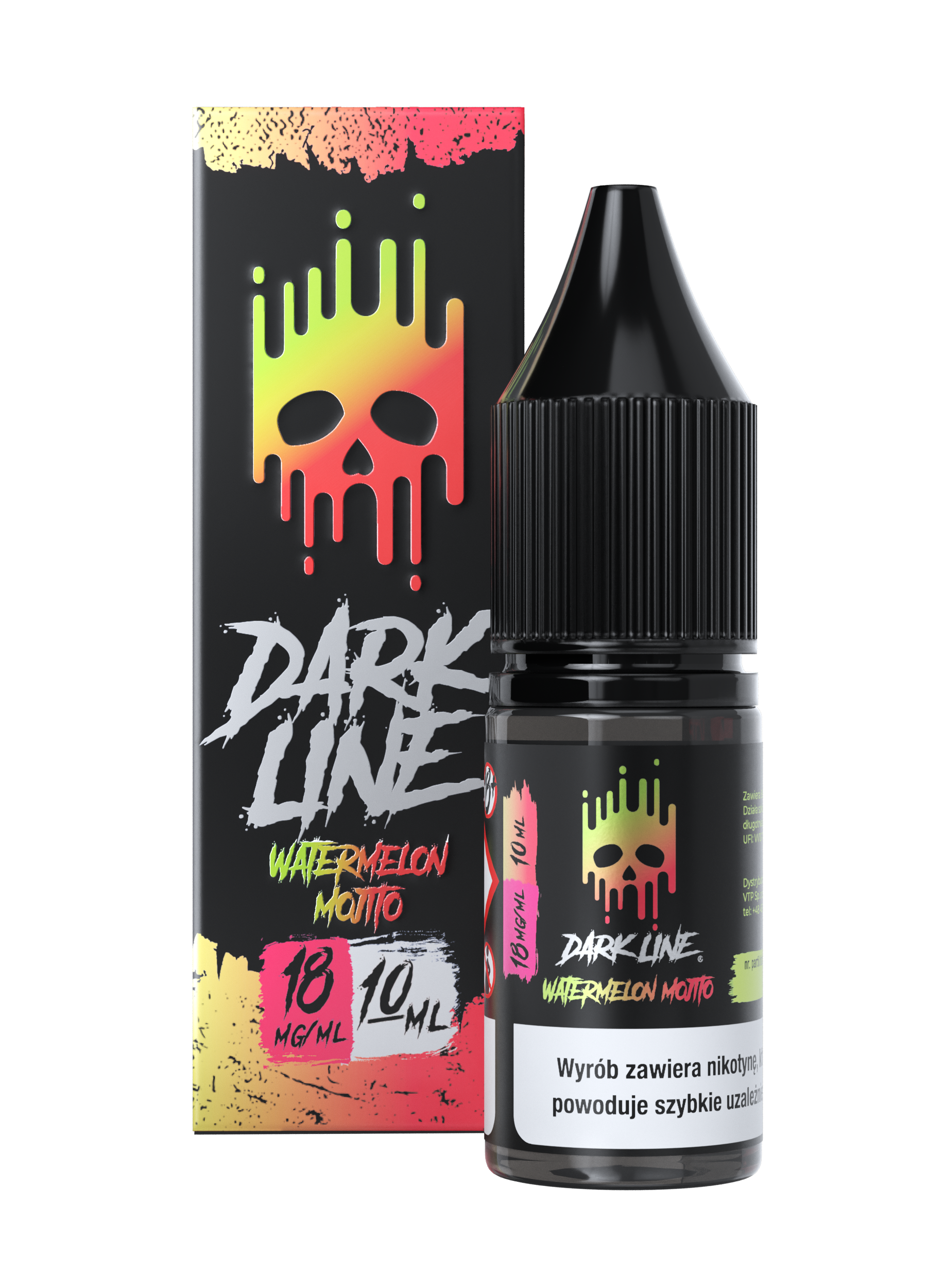 LIQUID DARK LINE – WATERMELON MOJITO 10ml 18mg B25