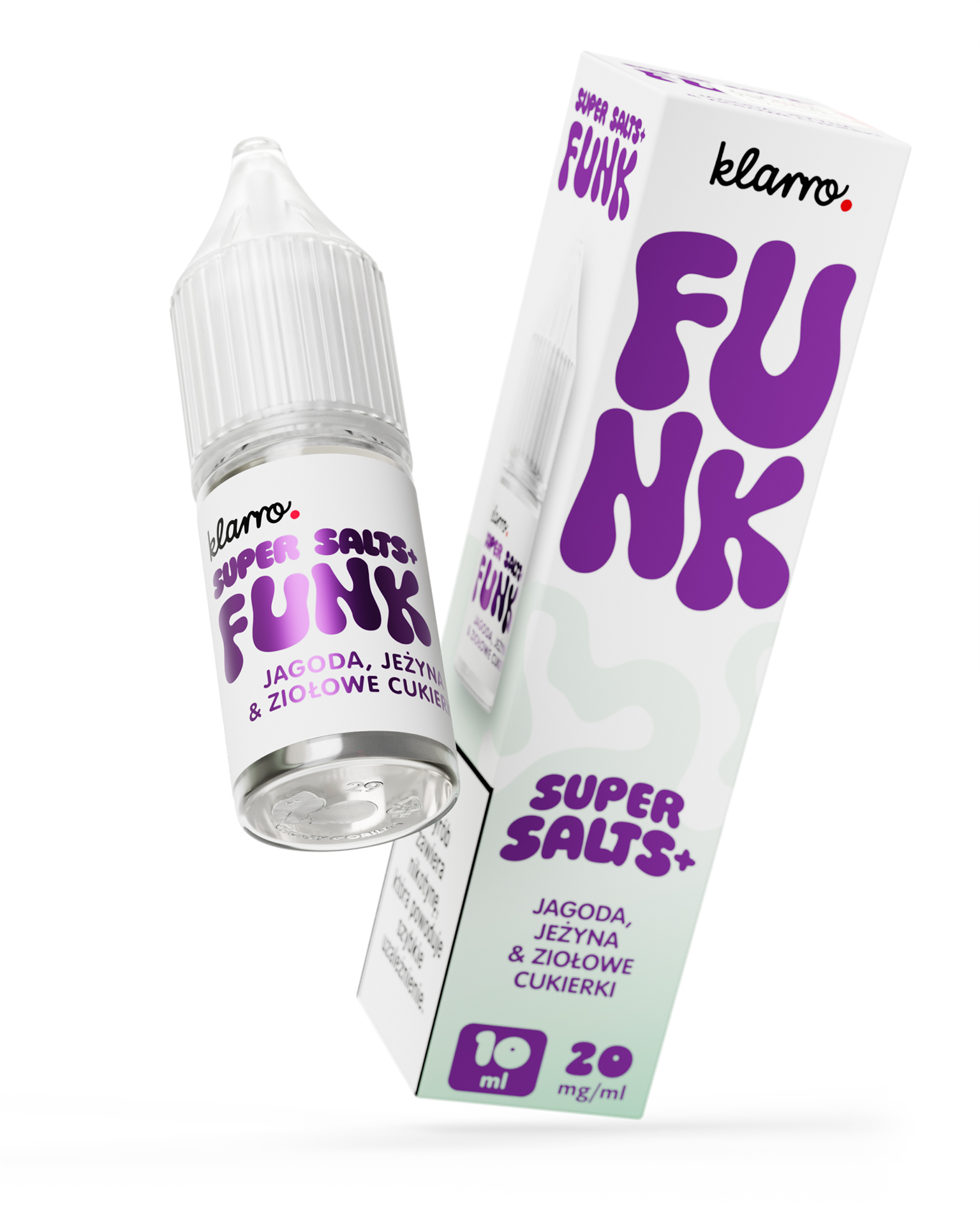 KLARRO FUNK SS+ JAGODA, JEŻ. Z. CUKIERKI 20mg 10ml