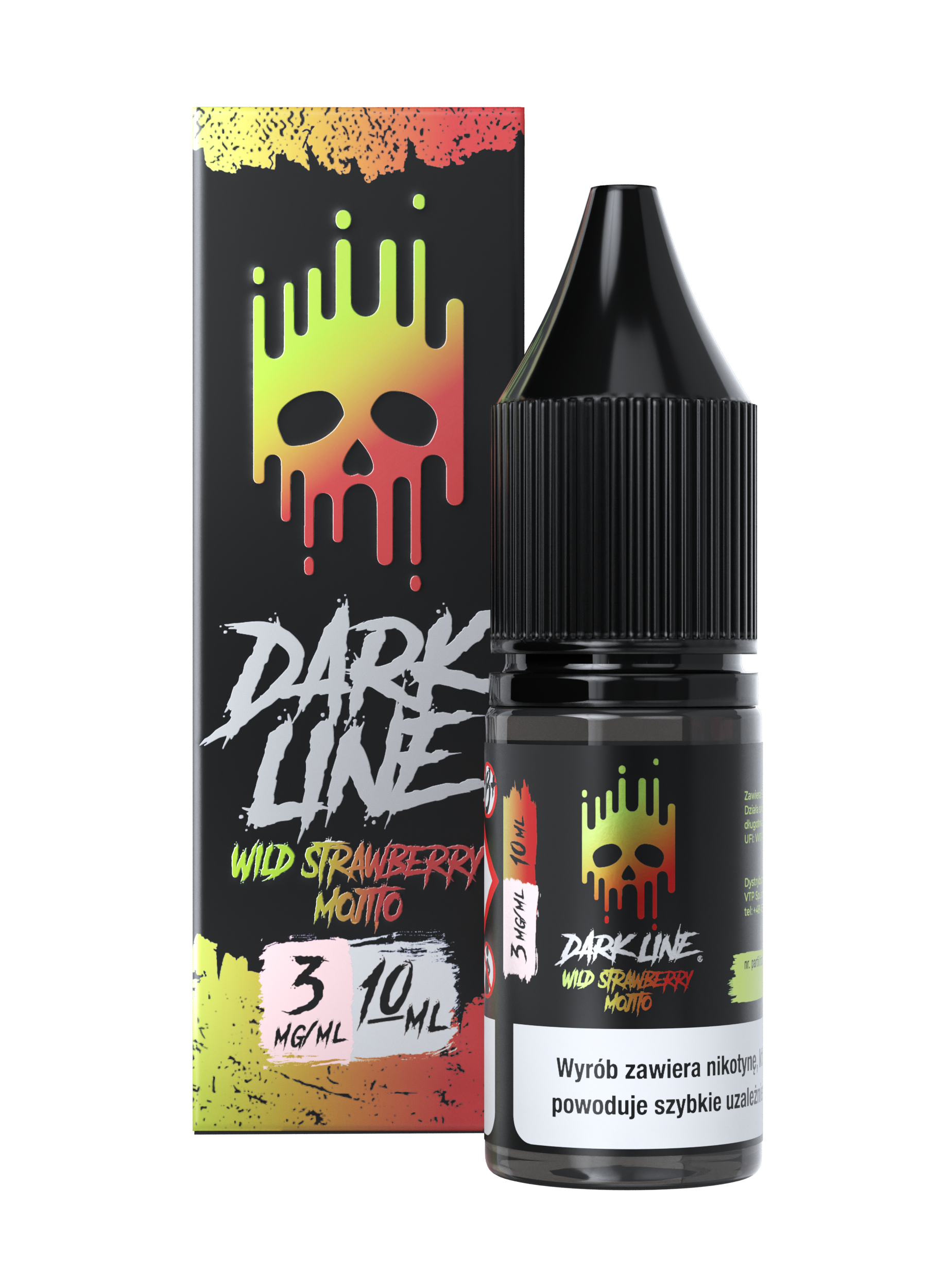 LIQUID DARK LINE – WILD STRAWBERRY MOJITO 10ml 3mg B25