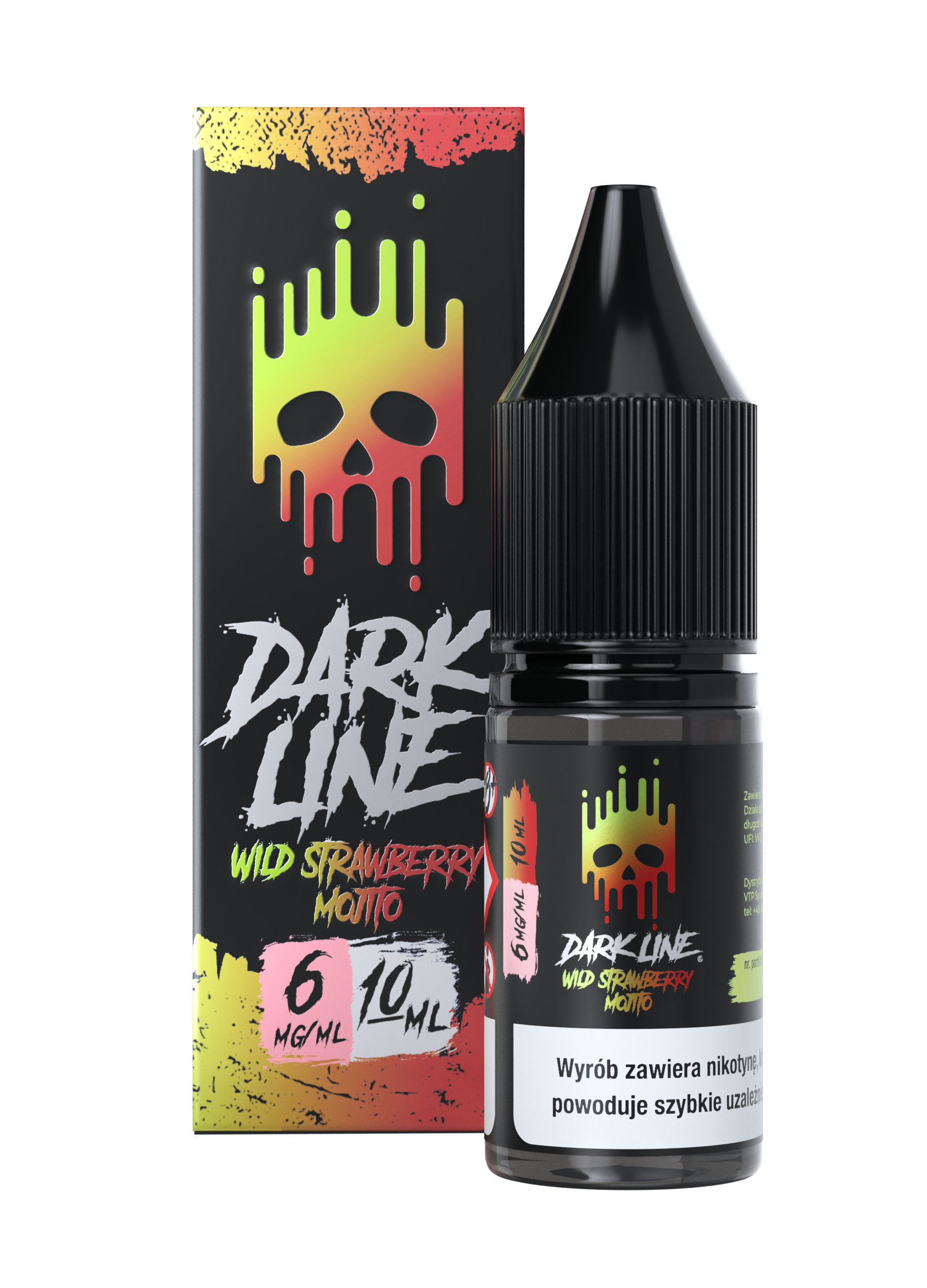 LIQUID DARK LINE – WILD STRAWBERRY MOJITO 10ml 6mg B25