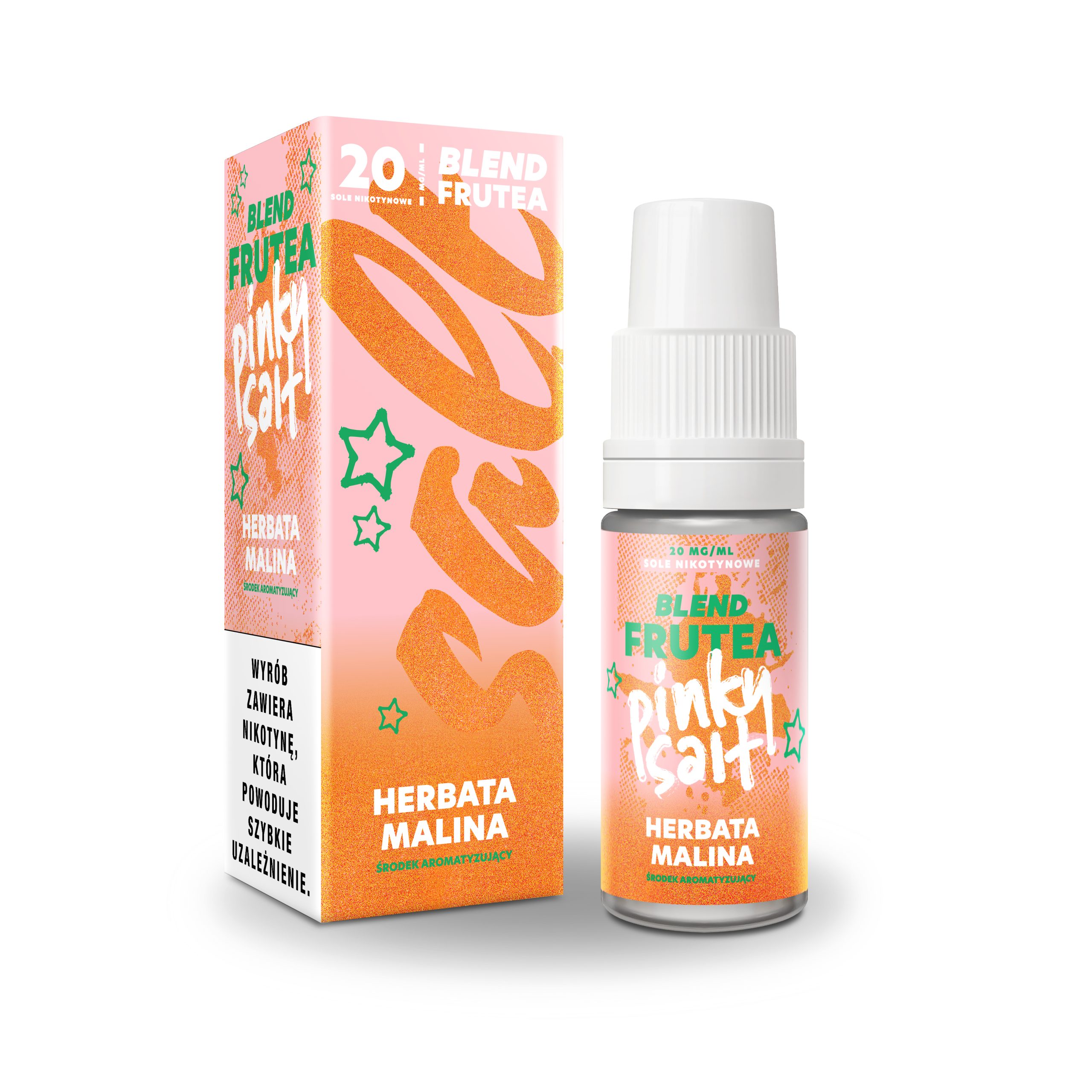 LIQUID PINKY SALT HERBATA MALINOWA 10ml/20mg /B25