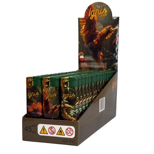 ZAPALNICZKA OKLEJKA IGNIS JUNGLE 45