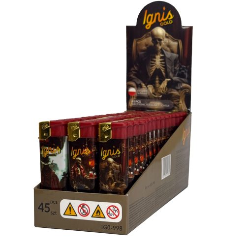 ZAPALNICZKA OKLEJKA IGNIS SKELETONS 45