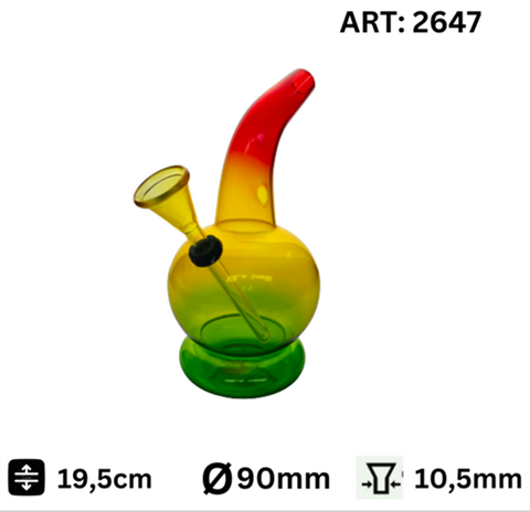 BONGO GLASBONG RASTA FABRE H-19,5cm – 2647