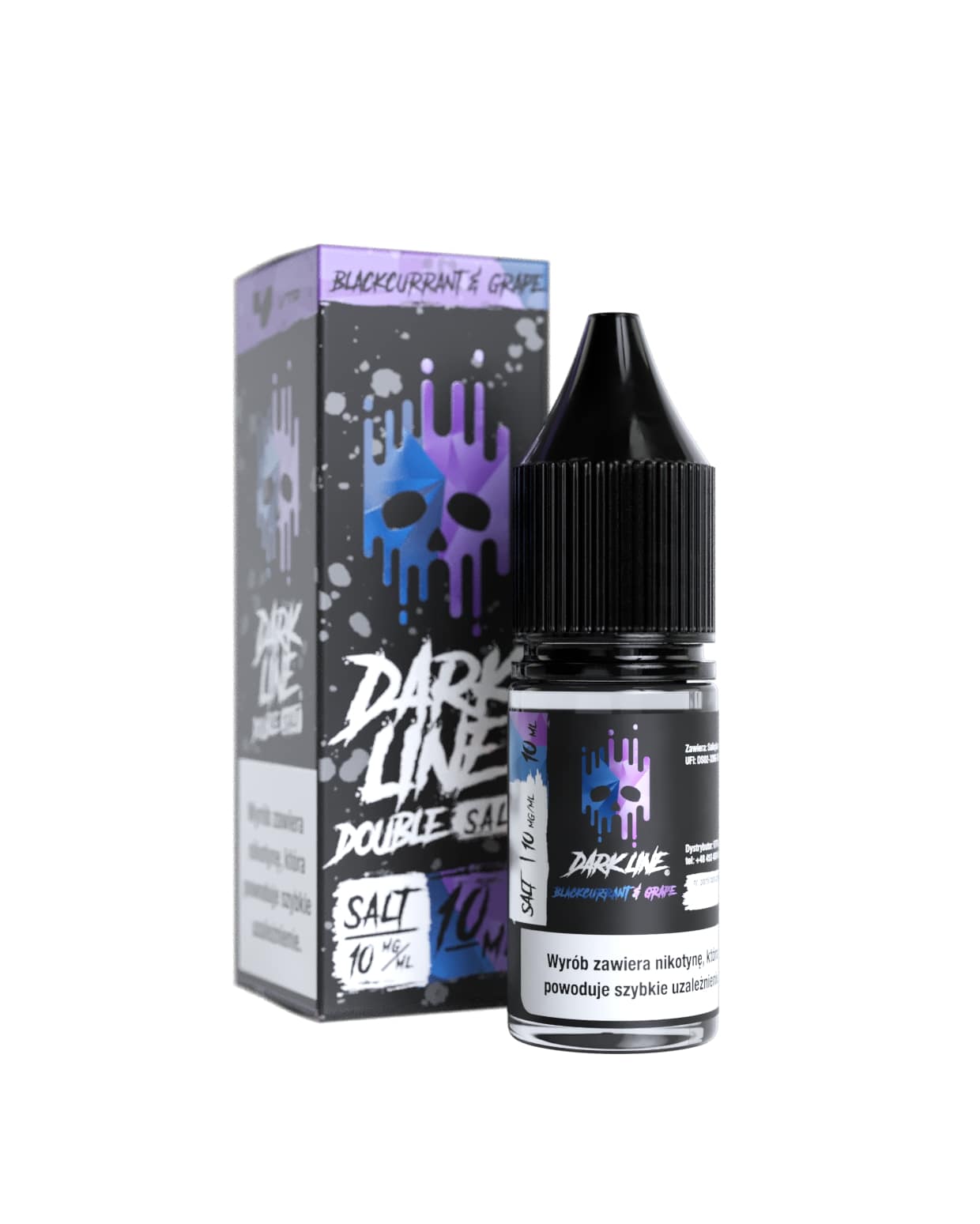 DOUBLE DL SALT – BLACK CUR/GRAPE 10ml 20mg  B26