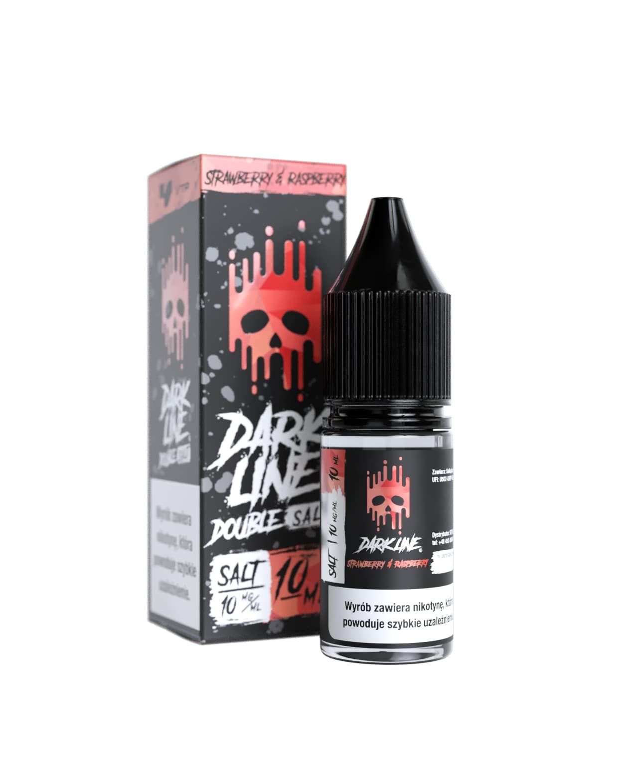 DOUBLE DL SALT – STRAW/RASPBERRY 10ml 20mg  B26