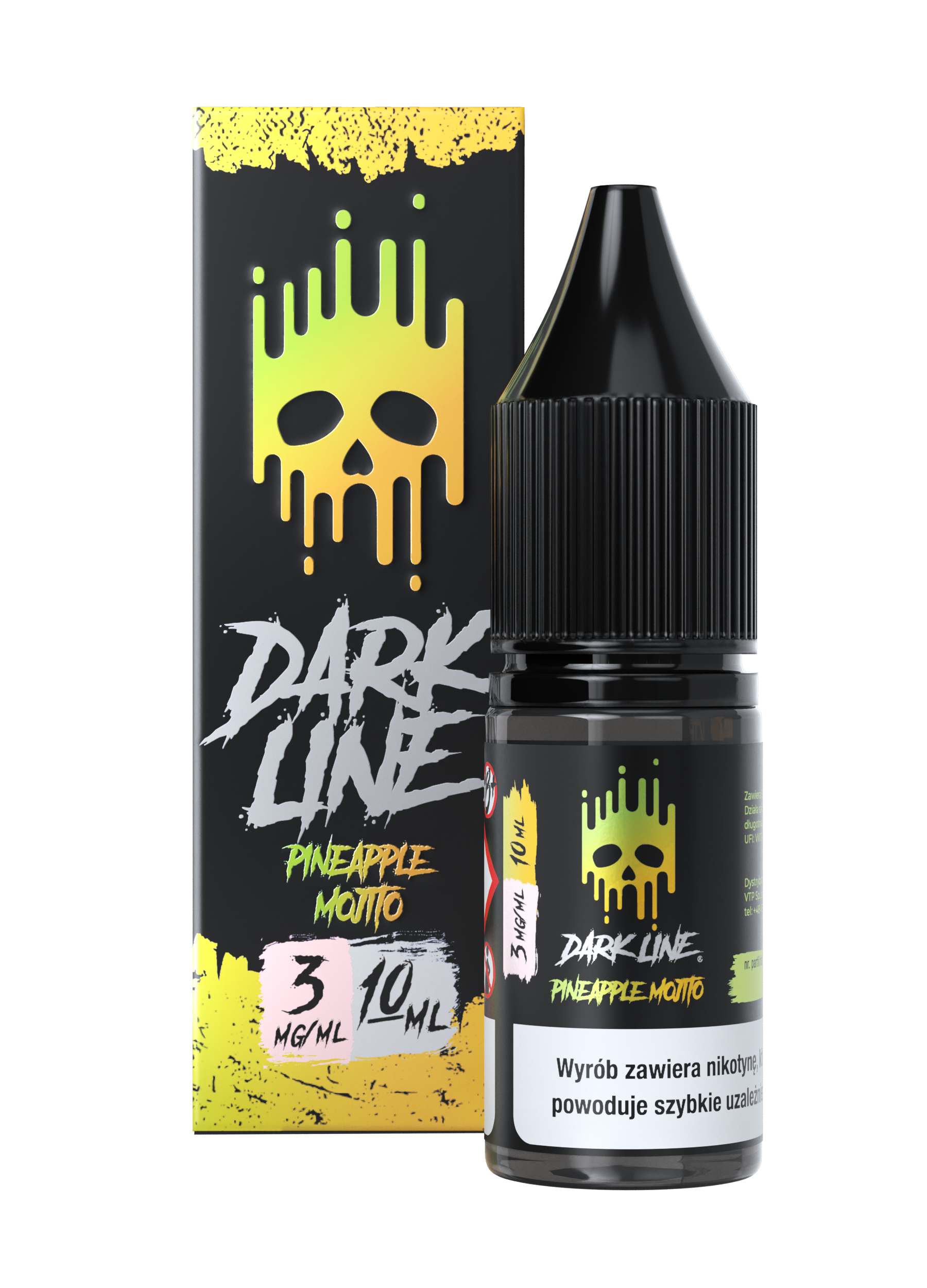 LIQUID DARK LINE – PINEAPPLE MOJITO 10ml 3mg B26