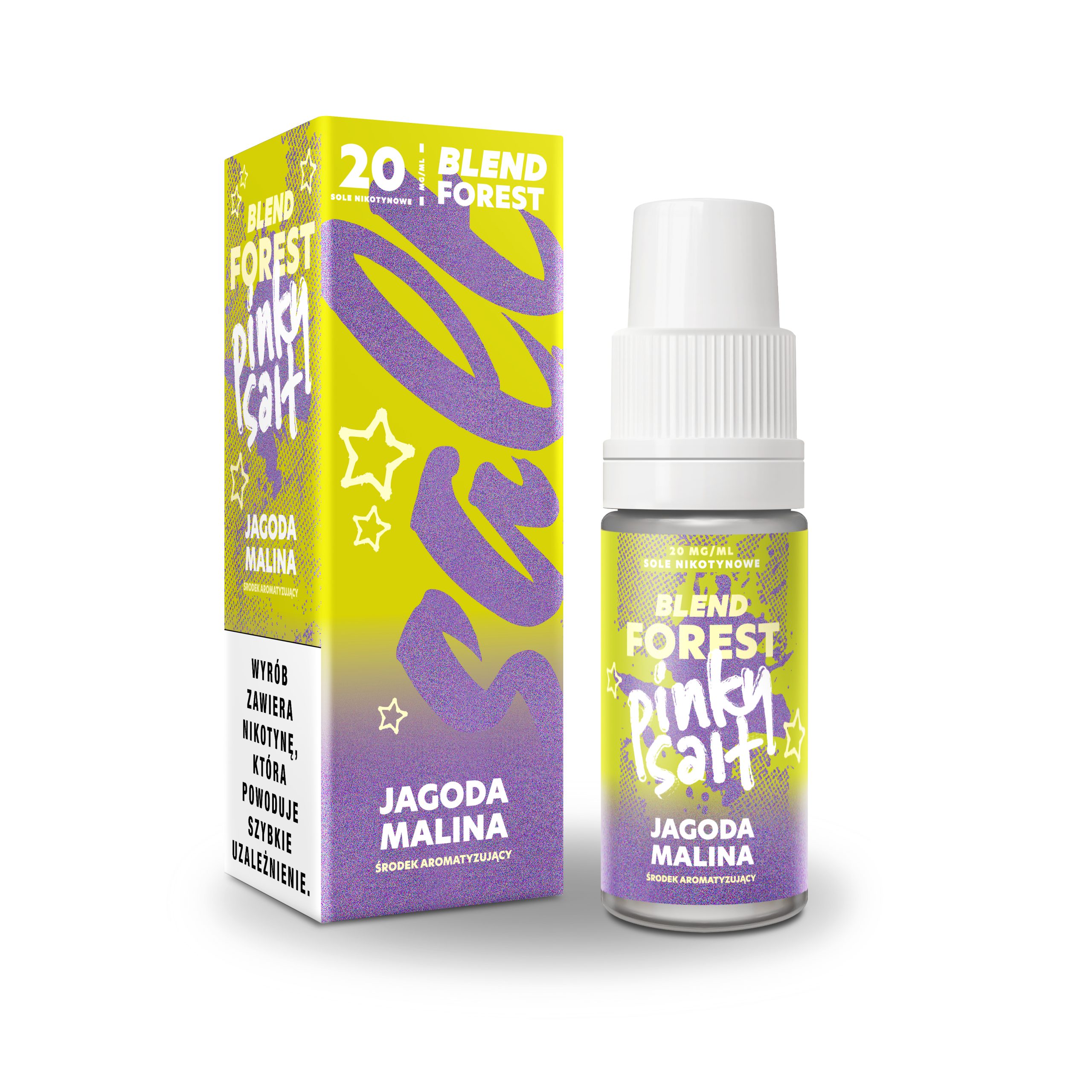 LIQUID PINKY SALT JAGODA MALINA 10ml/20mg B26