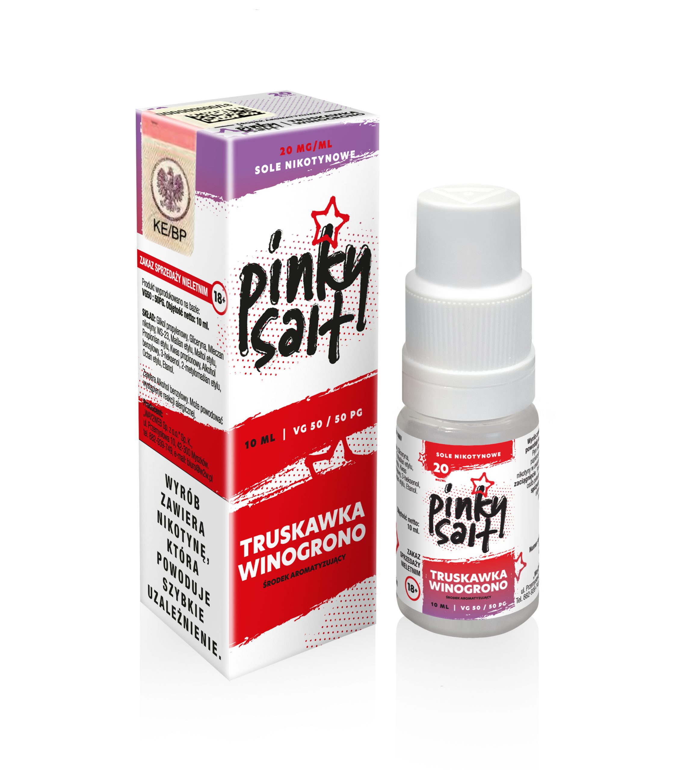 LIQUID PINKY SALT TRUSKAWKA WINOG. 10ml/20mg B26