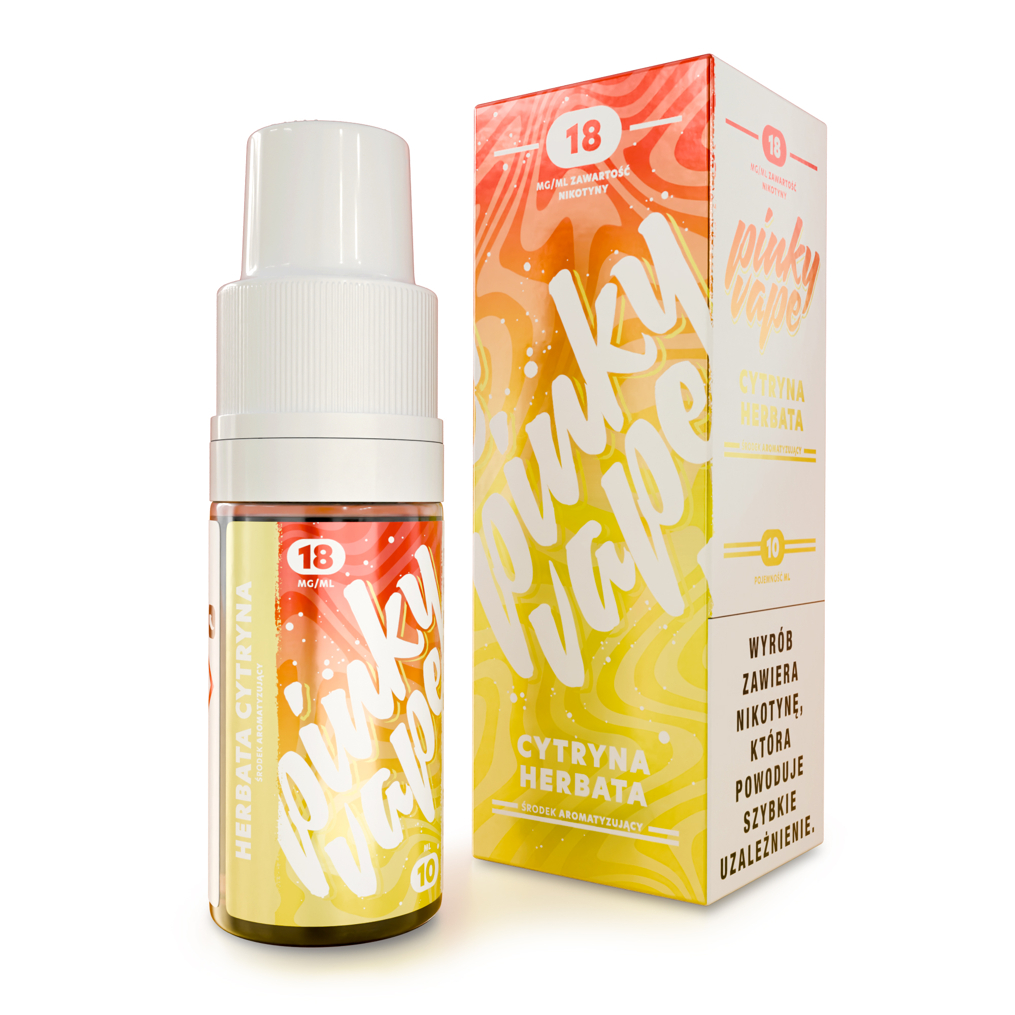 PinkyVape Cytryna Herbata 10ML 12MG / B26