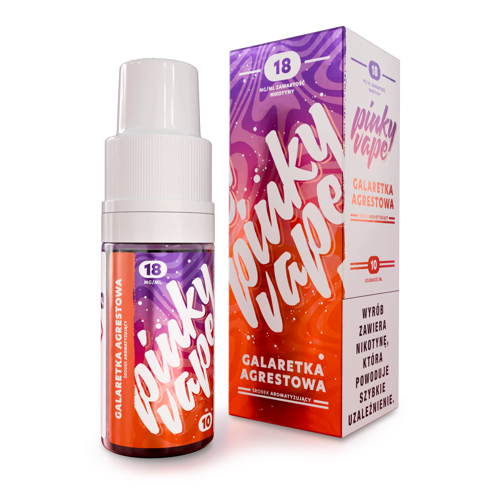 PinkyVape Galaretka Agrestowa 10ML 6MG / B26