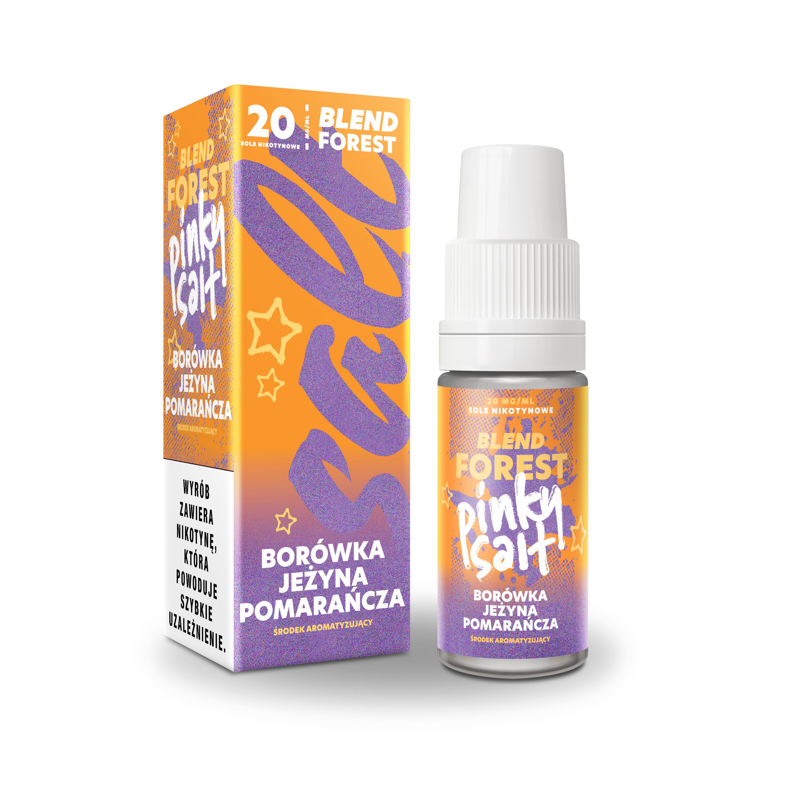 LIQUID PINKY SALT BORÓWKA JEŻYNA POMARAŃCZA 10ml/20mg B26