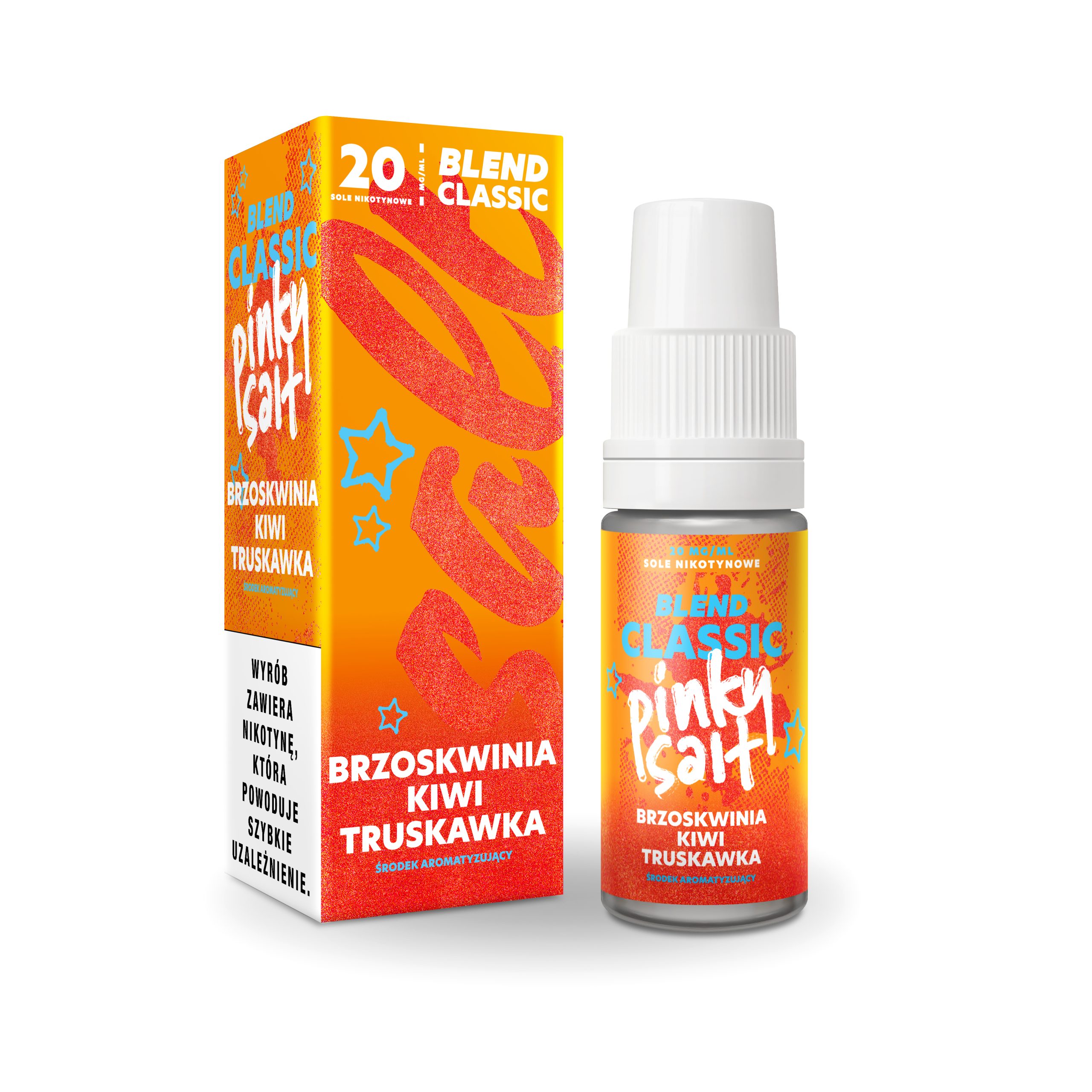 LIQUID PINKY SALT BRZOSKWINIA KIWI TRUSKAWKA 10ml/20mg B26