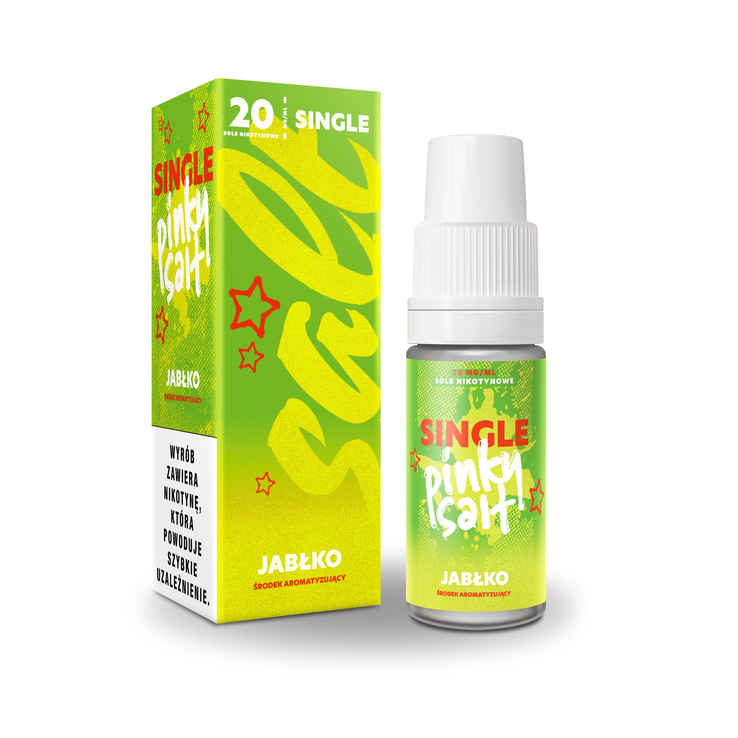 LIQUID PINKY SALT ZIELONE JABŁKO 10ml/20mg B26