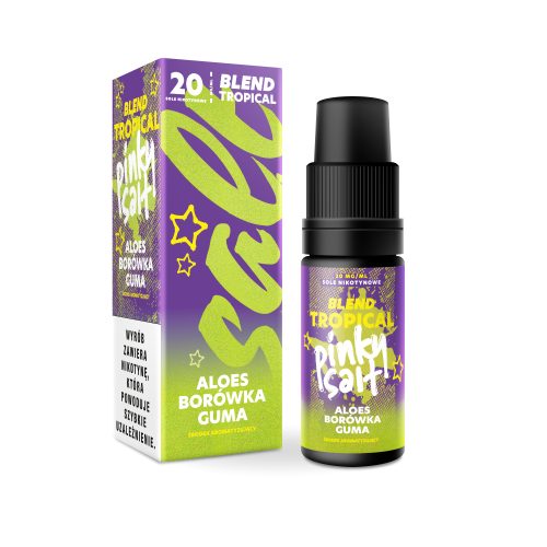 LIQUID PINKY SALT ALOES BORÓWKA GUMA 10ml/20mg B26