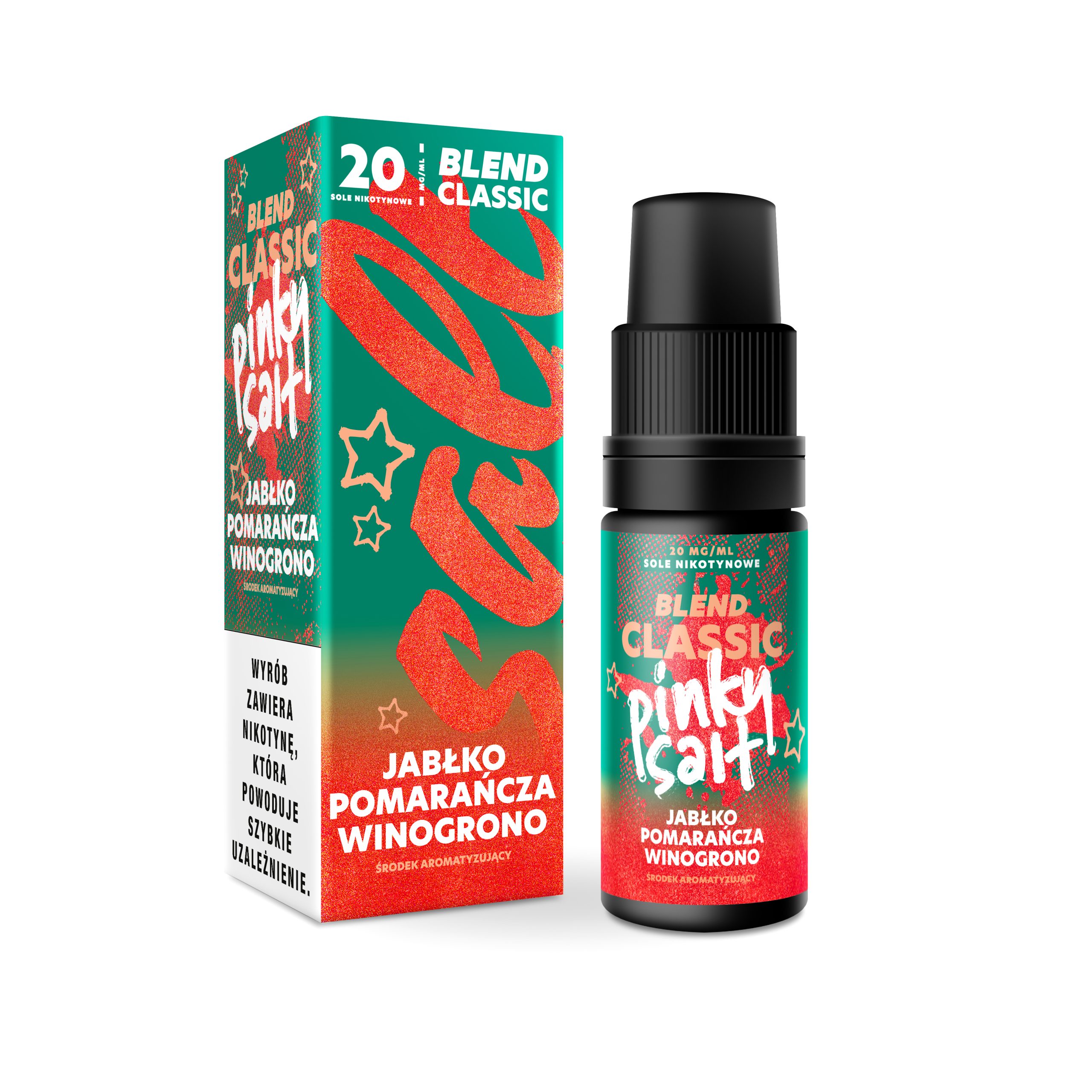 LIQUID PINKY SALT JABŁKO POM. WINOG. 10ml/20mg B26