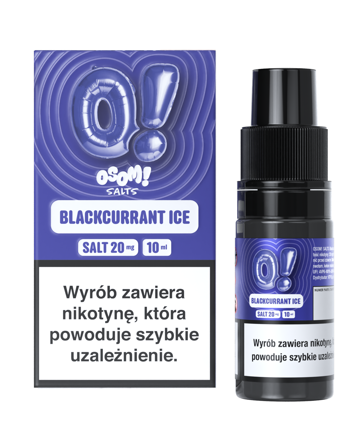 OSOM! BLACKCURRANT  ICE 10ml 20mg / B26