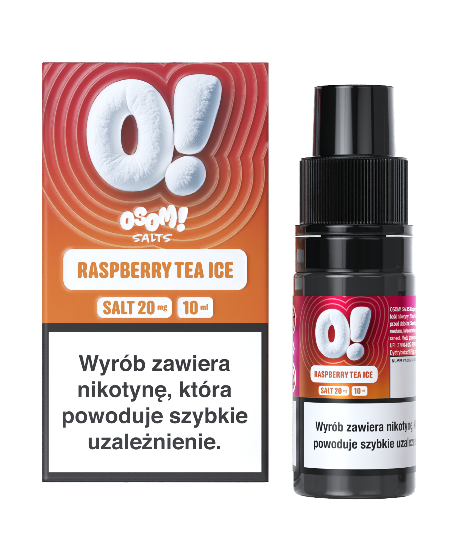 OSOM! RASPBERRY TEA  ICE 10ml 20mg / B26