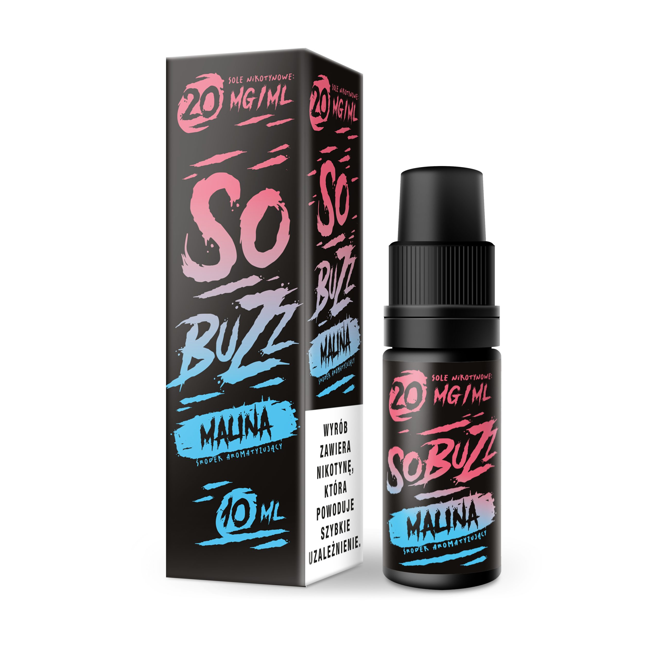 LIQUID SO BUZZ MALINA 10ml/20mg B26