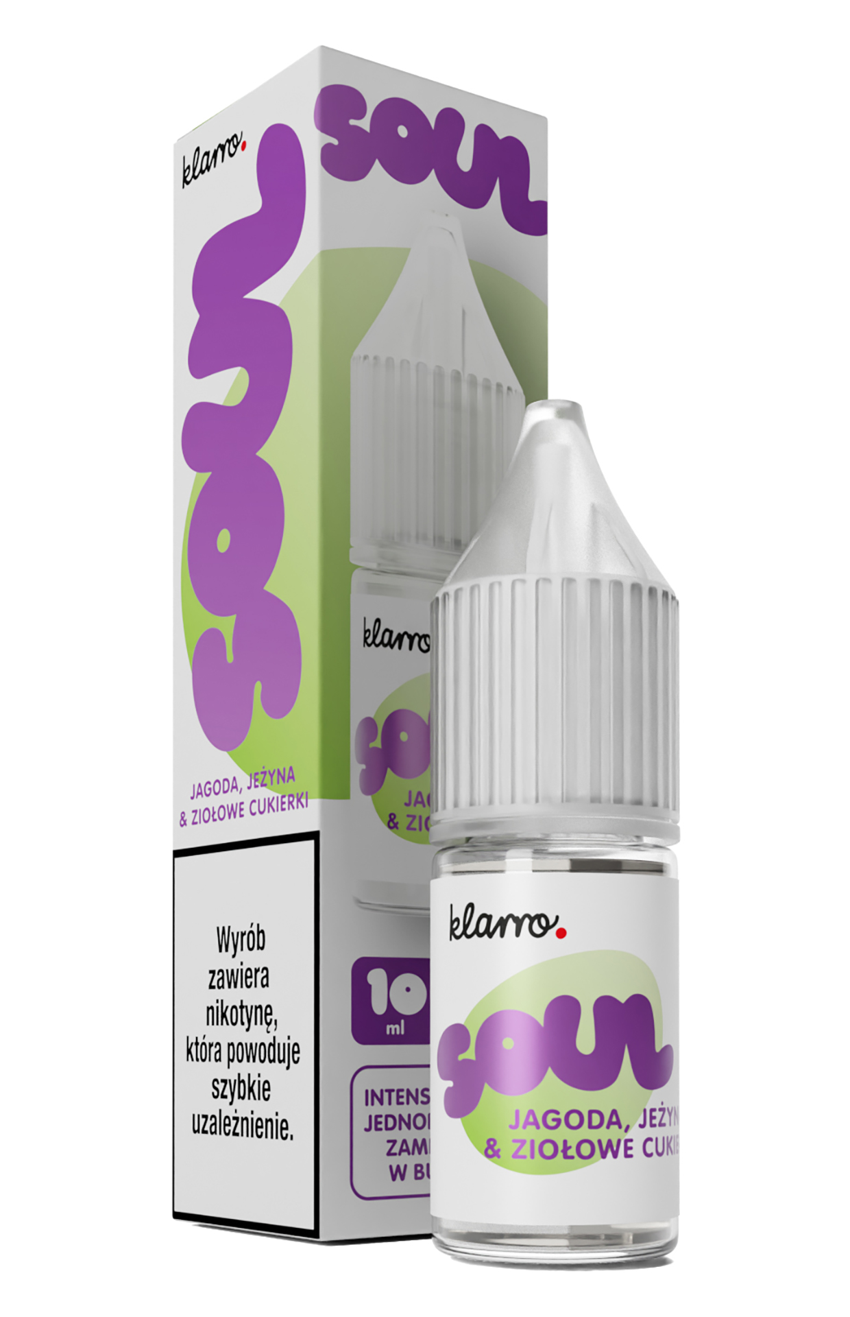 KLARRO SOUL JAGODA JEŻYNA ZIOŁOWE CUKIERKI 20mg 10ml B26