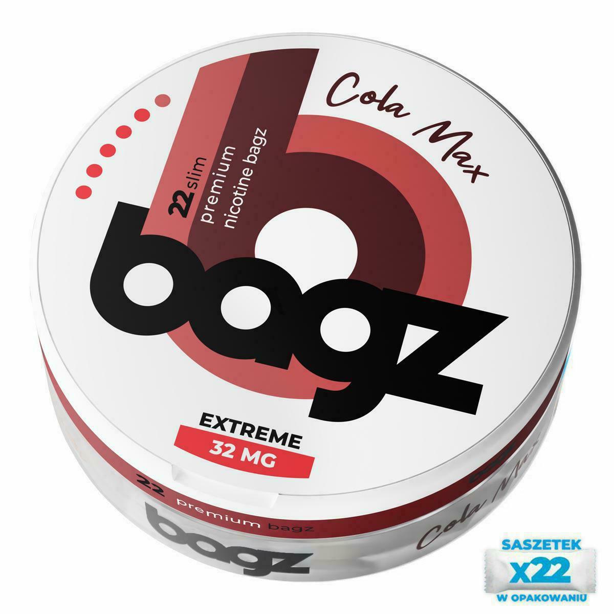 SASZETKI NIKOT. BAGZ COLA MAX 32mg 5/6