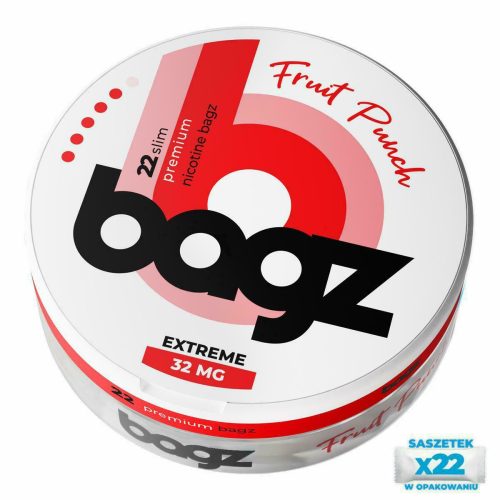 SASZETKI NIKOT. BAGZ FRUIT PUNCH 16mg 3/6
