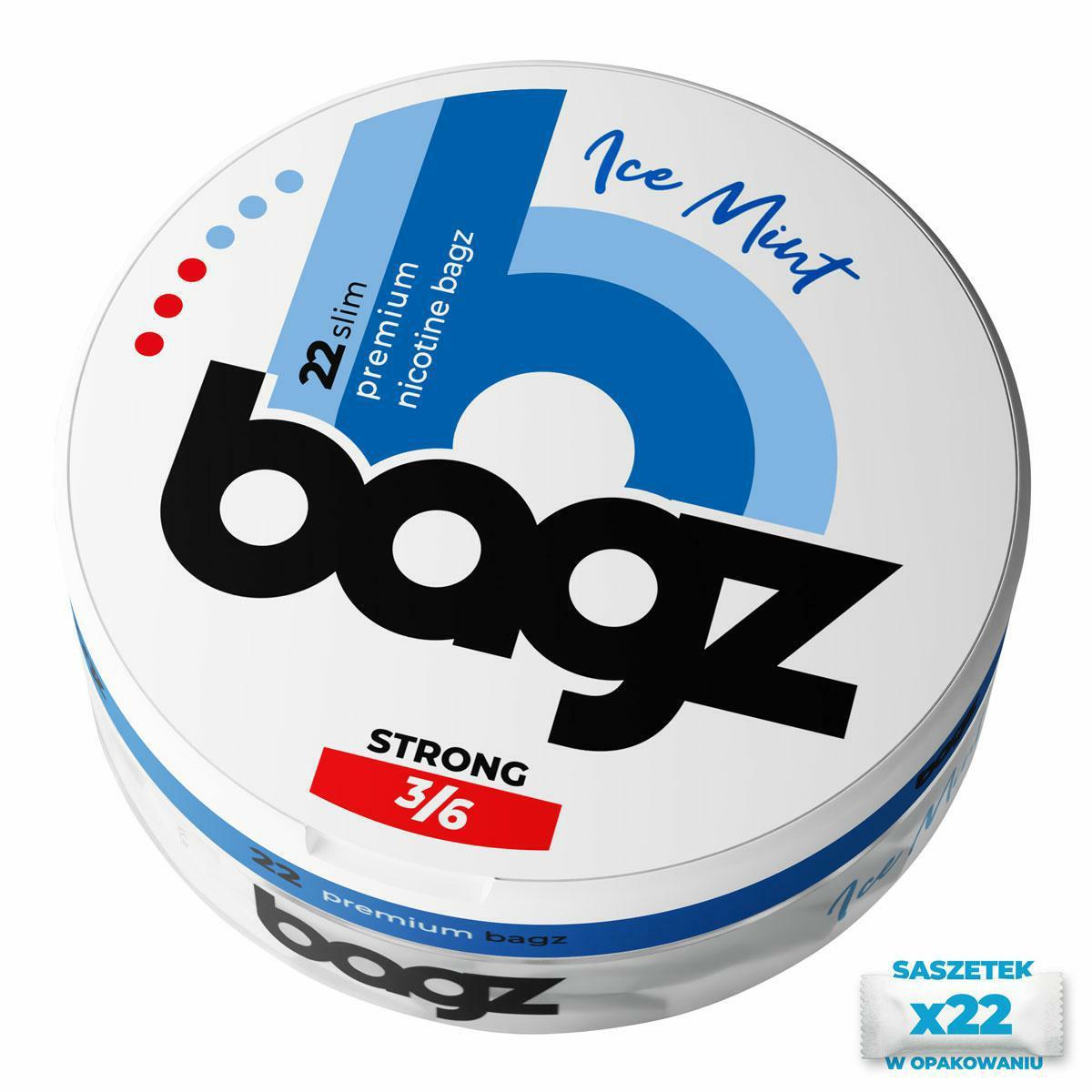 SASZETKI NIKOT. BAGZ ICE MINT 16mg 3/6