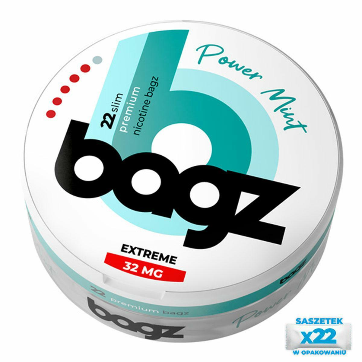 SASZETKI NIKOT. BAGZ POWER MINT 32mg 5/6