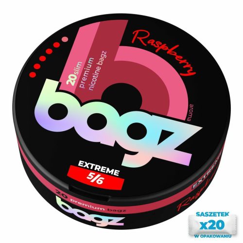 SASZETKI NIKOT. BAGZ RASPBERRY 5/6