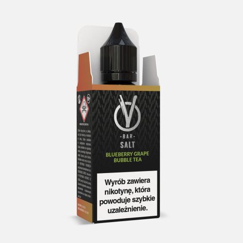 VBAR SALT 20mg 10ml BLUEBERRY GRAPE BUBBLE TEA B26